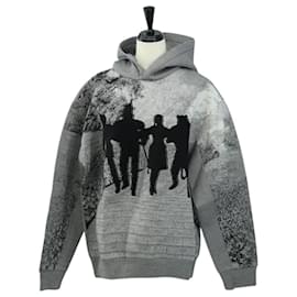 LOUIS VUITTON Wizard of Oz Kapuzenpullover aus Baumwolle Grau LV Auth 182322SM - Louis Vuitton