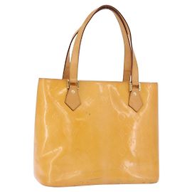 LOUIS VUITTON Borsa Houston Monogram Vernis Rosa Marshmallow M91302 LV Auth gh2094