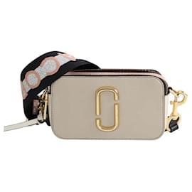 Borsa a tracolla Snapshot in pelle beige - Marc Jacobs