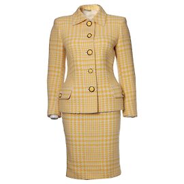 Gianni Versace Couture, Conjunto de 2 piezas de bouclé
