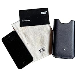 Montblanc iPhone 5 Saffiano Leather Case - Navy Blue