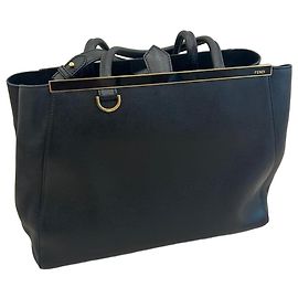 Fendi 2Jours Borsa Tote Pelle Nera