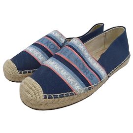 Espadrilles Michael Kors en toile bleue avec logo