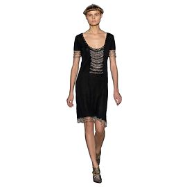 Christian Dior by John Galliano Frühjahr 2007 Strickkleid mit Kettenelementen