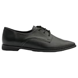 Oxford in pelle nera con borchie e punta affusolata - Autre Marque