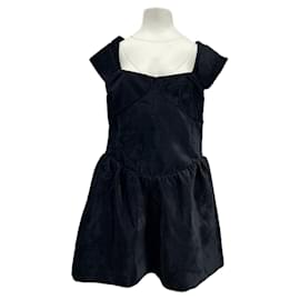 Autre Marque Schwarzes Samtkleid