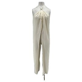Cult Gaia Vestito pareo satinato avorio