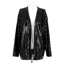 Céline Giacca nera con paillettes