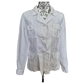 Closed Chaqueta Safari 100% Lino Blanca