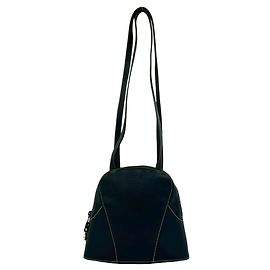 Loewe Vintage Logo Prägeleder Halb-Schultertasche