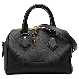 Louis Vuitton Black Monogram Giant Empreinte Speedy Bandouliere 20