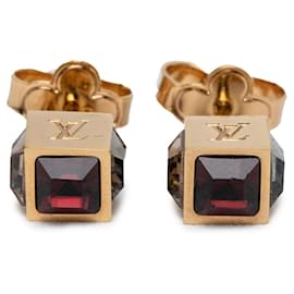 Orecchini Gamble Push Back in strass placcati oro Louis Vuitton