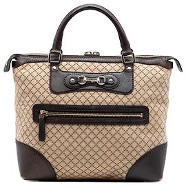 Tote Catherine in tela beige Diamante Gucci
