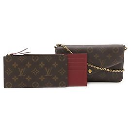 Borsa a tracolla Louis Vuitton Monogram Pochette Felicie Felice Chain