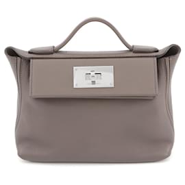 Hermès Hermes 24 Sac Mini Etoupe Evercolor Swift U Shoulder Bag