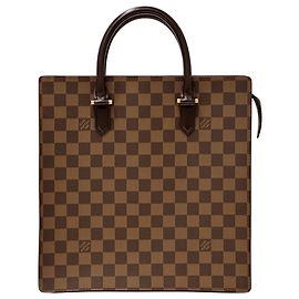 Bolso de mano Louis Vuitton Damier Venice PM Ebene Marrón N51145
