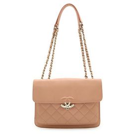 Borsa a tracolla Chanel Half Coco Mark Double Chain