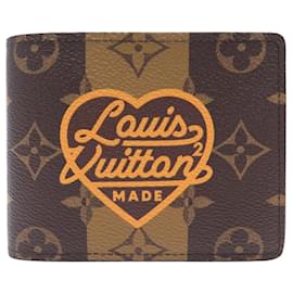 NEUER LOUIS VUITTON X NIGO MULTIPLE M81108 MONOGRAM REVERSE CANVAS WALLET