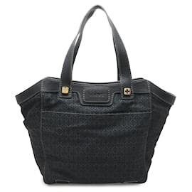 Borsa Loewe Anagram Nylon Canvas Leather Tote Bag