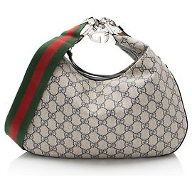 Borsa a tracolla grande Gucci GG Supreme Web