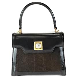 Versace Sunburst Handtasche aus Ponyhaar