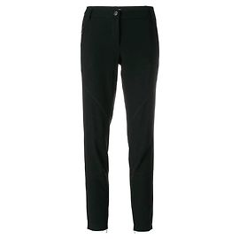 Pantalones rectos de algodón azul Moschino Cheap & Chic de los 90 con detalle de cremallera dorada
