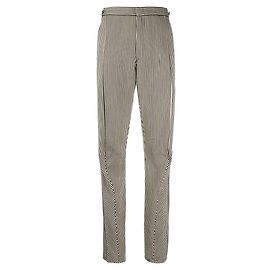 Comme Des Garcons Comme des Garçons Y2K schwarz-weiß gestreifte Wollmischung Hose