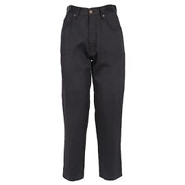 Pantalones de cinco bolsillos en viscosa negra Moschino 90s