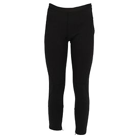 Pantalones Moschino Y2K de tejido elástico negro con cremallera lateral y bajos con cremallera