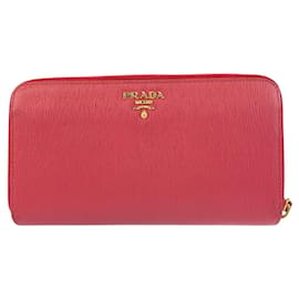 Portafoglio lungo in pelle Saffiano Prada