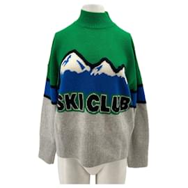 FROM FUTURE Grüner Club Ski Pullover aus Kaschmir S - Autre Marque