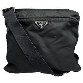 Prada Nylon Tessuto Triangle Logo Schultertasche