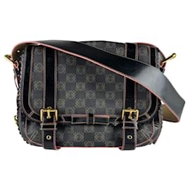 Borsa a tracolla Loewe nera e rosa