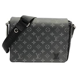 Borsa a tracolla Louis Vuitton Monogram Eclipse District PM