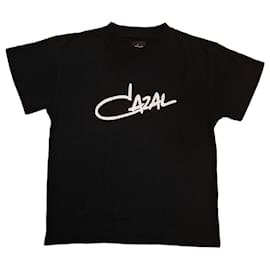 T-shirt CAZAL en coton noir avec logo - Autre Marque