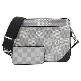 Borsa a tracolla Louis Vuitton Damier Graphite 3D Trio