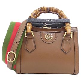 Borsa Gucci Diana in pelle marrone