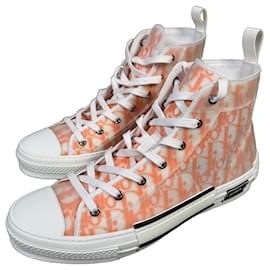Dior Oblique Sneakers Alte PVC Arancione