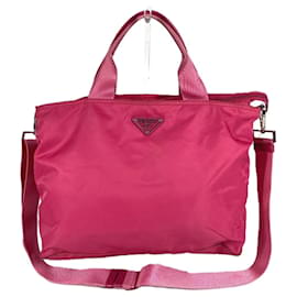 Borsa con placca logo Triangle Prada