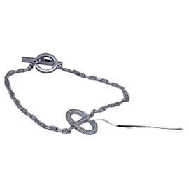 Hermès Pig Nose Diamond Bracelet in 18K White Gold