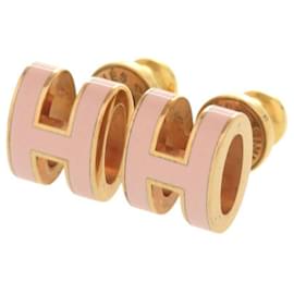 Orecchini Pop H Mini Hermes Oro Rosa - Hermès