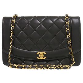 Chanel Diana 25 Medium Lammfell Schultertasche