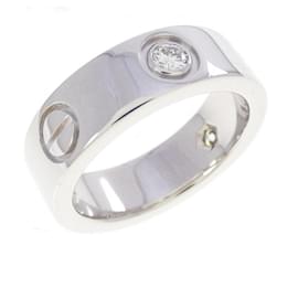 Cartier Love Ring mit halbem Diamanten
