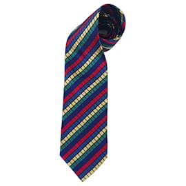 Sorelle Fontana 1970s Silk Checkered Tie - Autre Marque