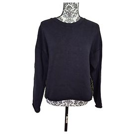 Sweatshirt Bellerose Voka com detalhes em veludo - Preto