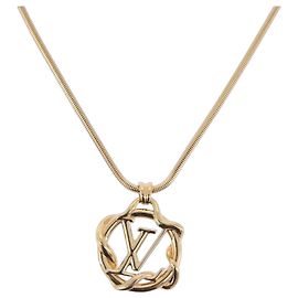 Collana Garden LOUIS VUITTON in metallo Gold Tone M68937 LV Auth 183122SAM