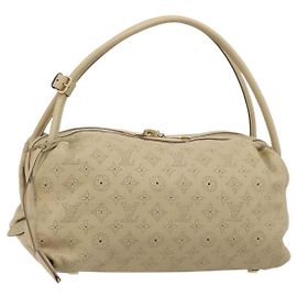 LOUIS VUITTON Mahina Galatea MM Borsa a Spalla Beige M93825 LV Auth yk20452SAV