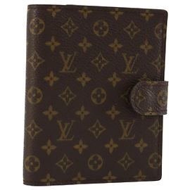 LOUIS VUITTON Monogram Agenda Mini Day Planner Cover R20007 LV Auth 183497V
