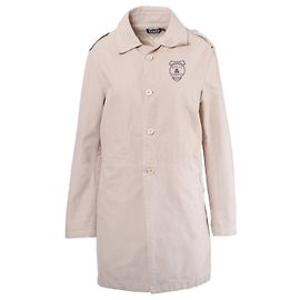 Trench beige Dolce & Gabbana con grafica sul retro