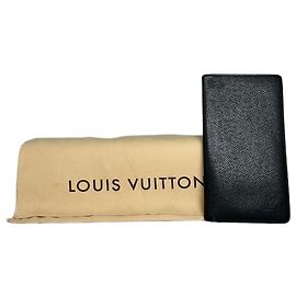Portafoglio Vintage Louis Vuitton in pelle Epi Verde Scuro